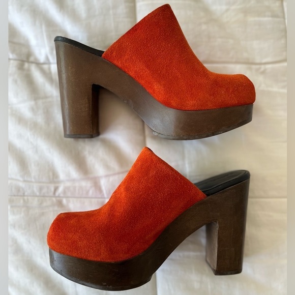Rachel Comey Red Suede Mules - Picture 6 of 16